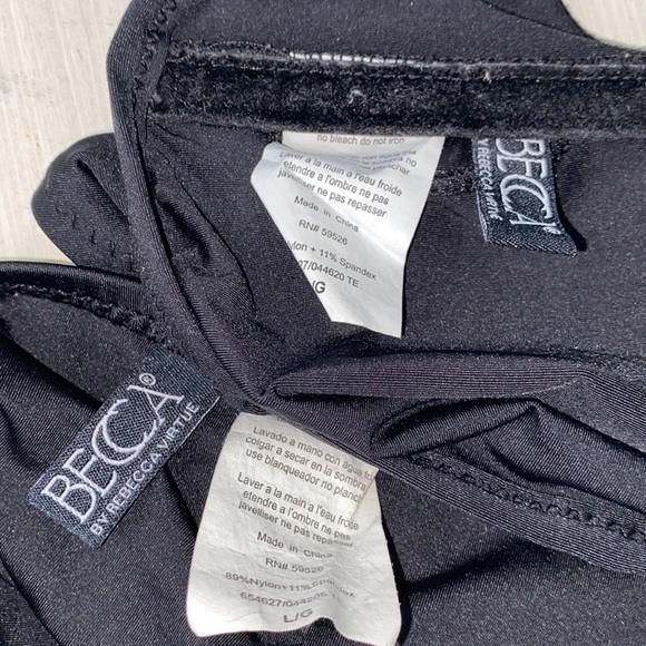Becca black bikini swimsuit size large - Picture 3 of 4